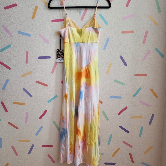 DVF Long Satin Sunset Midi Slip Dress NWT Diane von Furstenberg - Picture 8 of 11
